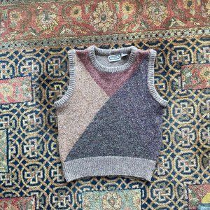 Vintage Color Block Sweater